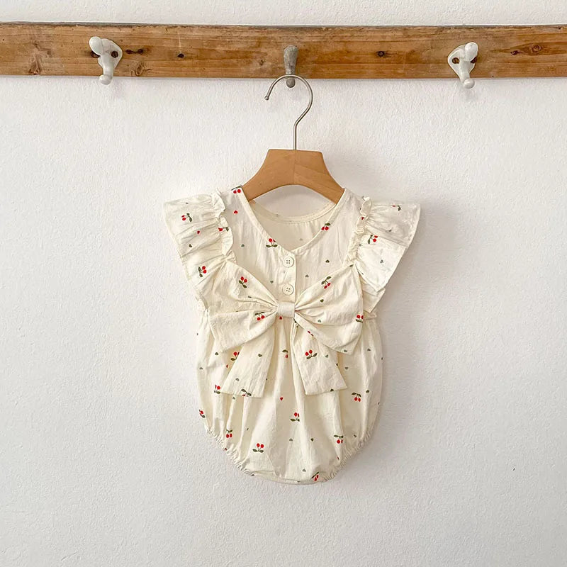 Cherry Girls Bow Jumpsuit
