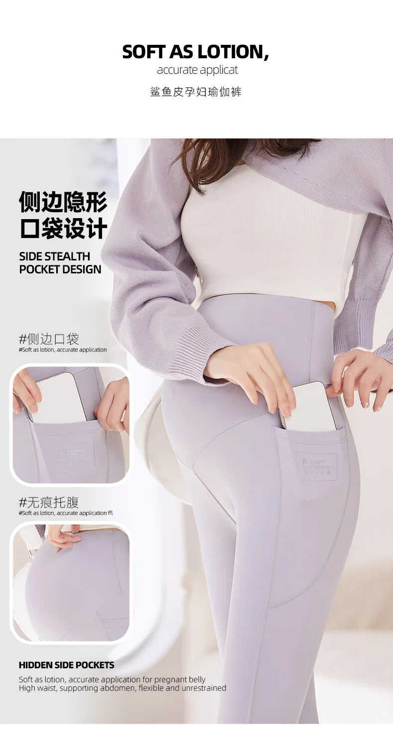 Pregnant Woman Adjustable Leggings