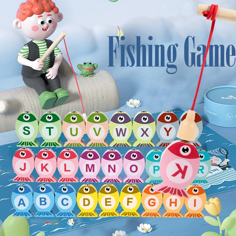 Kids Wooden Fishing Toys