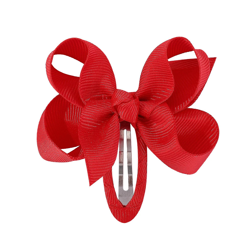 2Pcs Solid Bow Clips