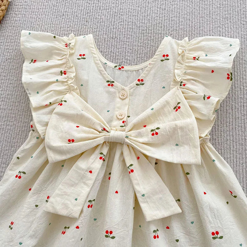 Cherry Girls Bow Jumpsuit