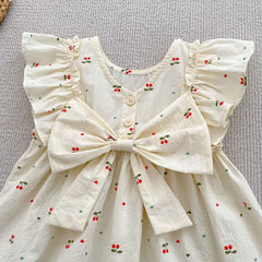 Cherry Girls Bow Jumpsuit