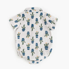 Baby Short-Sleeve Onesies, Cute Summer Bodysuits