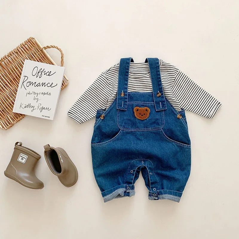 Denim Overall Baby Boys Suits
