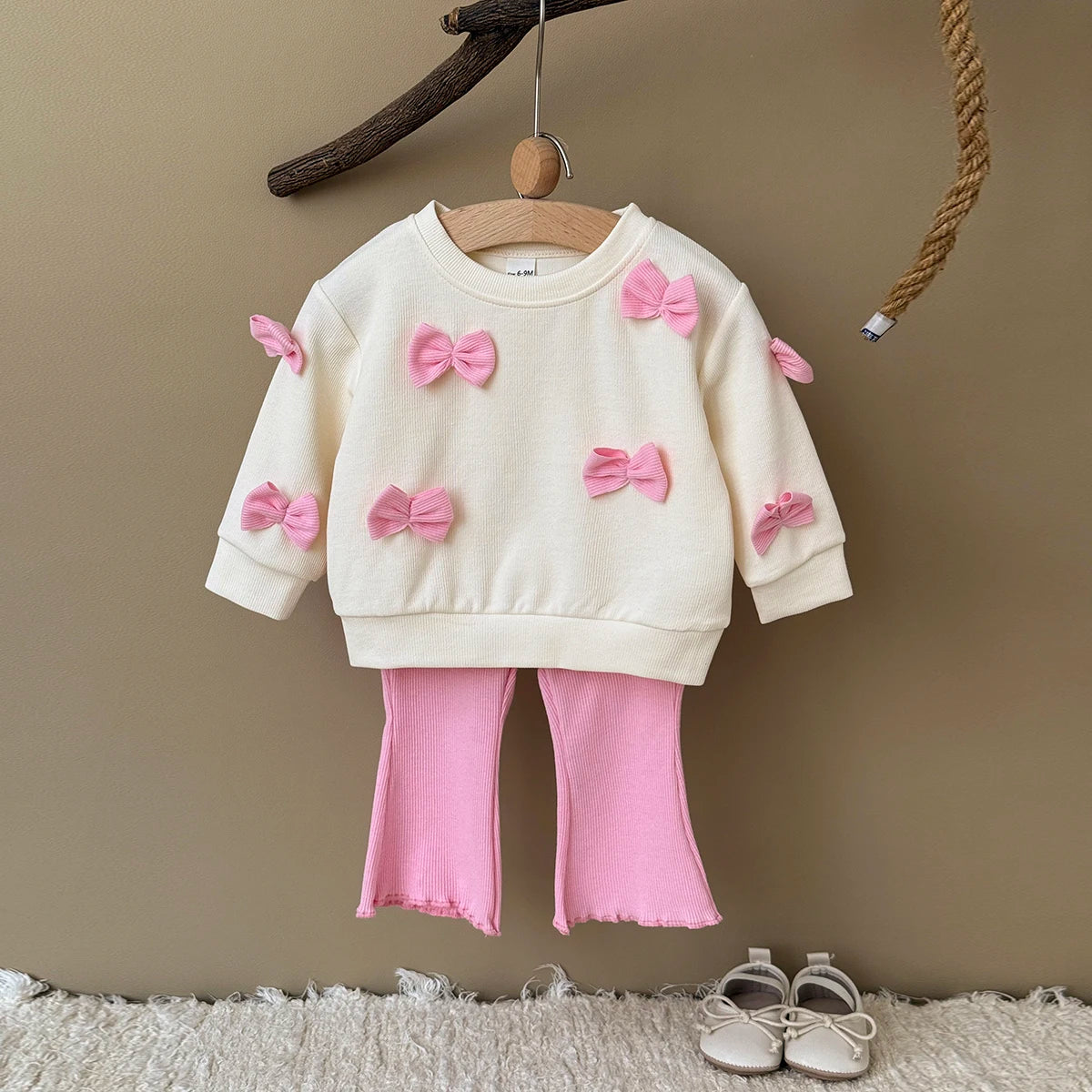 Girls Embroidery Top+Pants