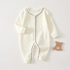 Newborn Cotton Hooded Jumpsuit, Seamless Spring Romper