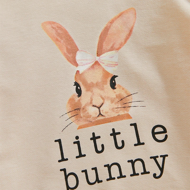 Rabbit Print Long Sleeve Tops