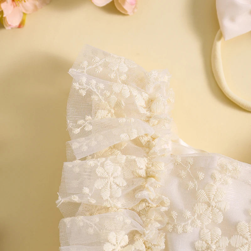 Baby Girls Flower Fly Sleeve - PAMU8