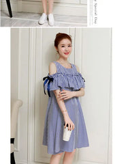 Patchwork Maternity Dress