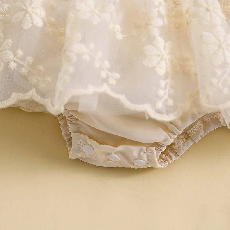 Baby Girls Flower Fly Sleeve - PAMU8