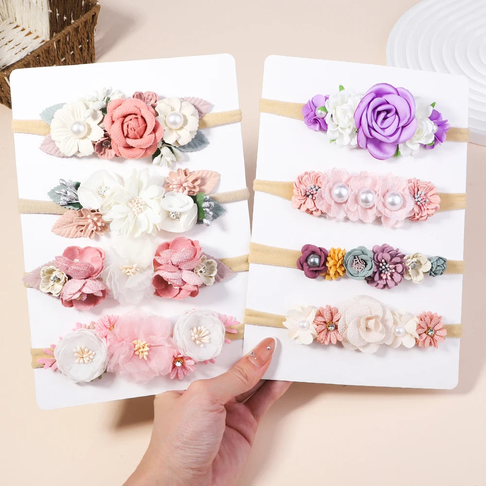 Artificial Flower Baby Headband