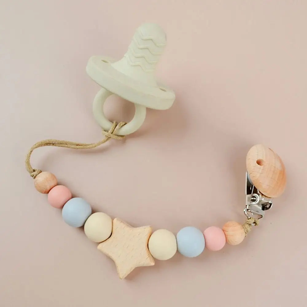Wood Baby Pacifier Chain - PAMU8