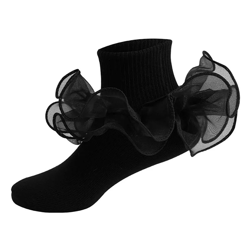 Baby Lace Ruffles Girls Ankle Socks