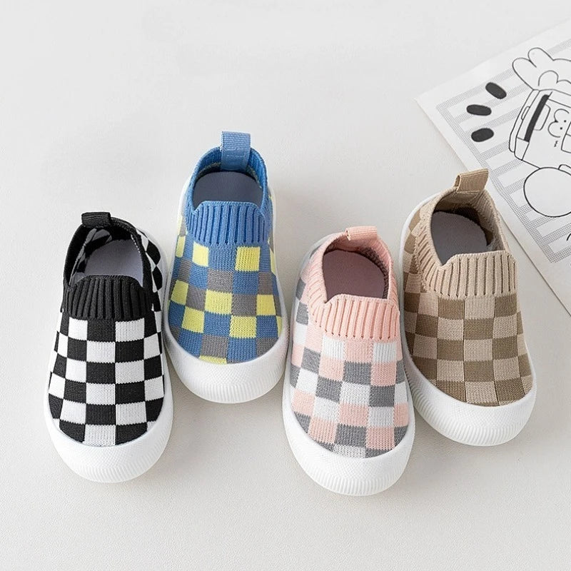 Classic Plaid Non-Slip Sneakers Sport Shoes - PAMU8