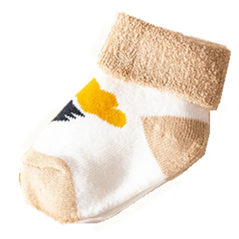 5 Pairs Warm Strip Baby Socks