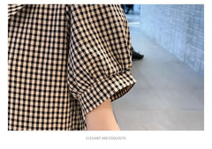 New Maternity Plaid Dresses