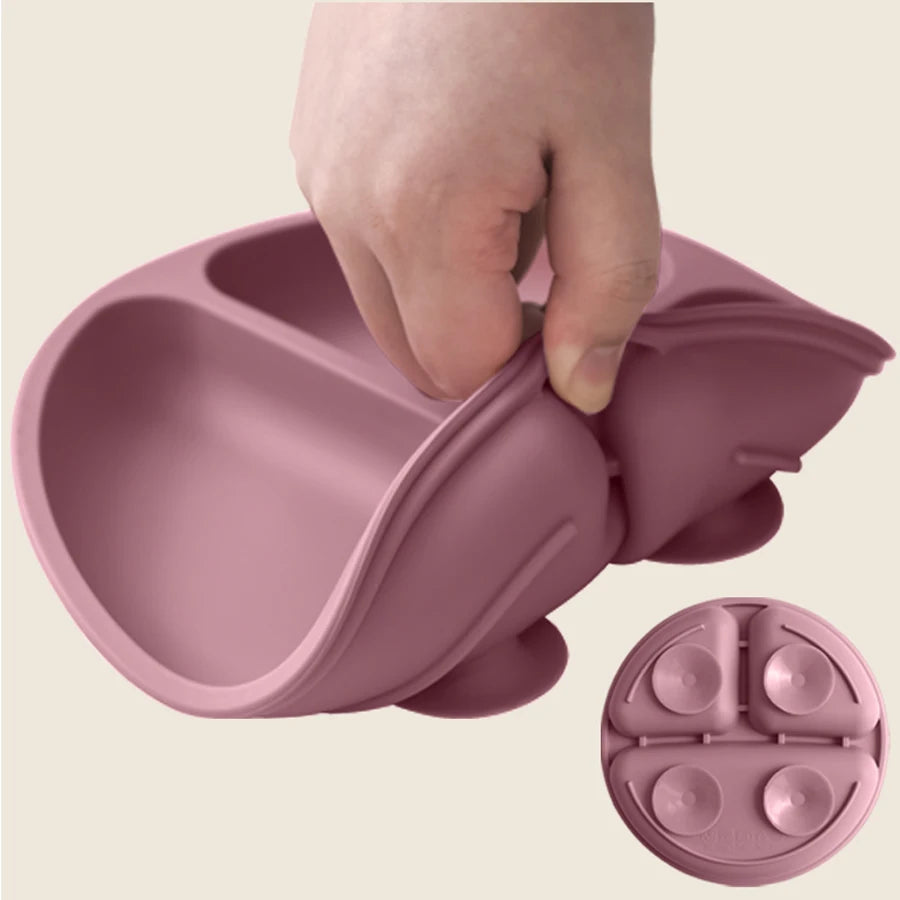 Dining Plate For Toddlers Baby Training Feeding Bowl - PAMU8