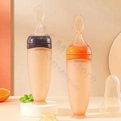 Baby Squeeze Feeding Bottle for Cereal and Puree