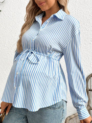Casual Pregnant Women Striped Shirt
