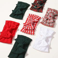 Baby Christmas Bow Headbands, 3-Piece Knot Set