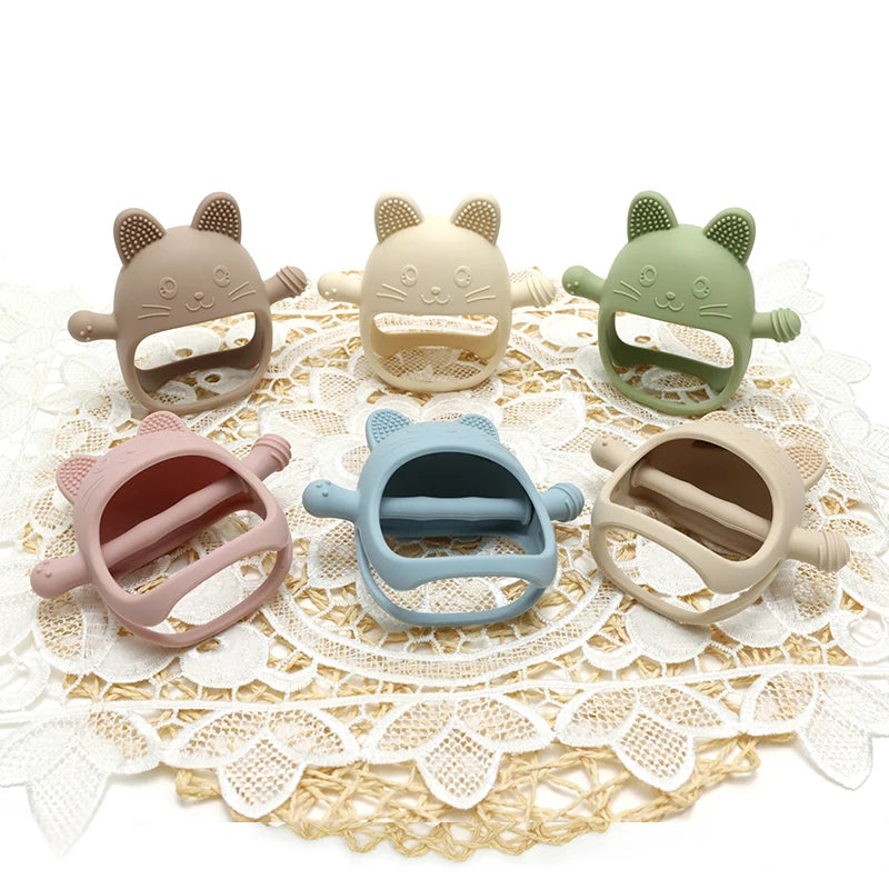 Food Grade Gloves Teether Toys