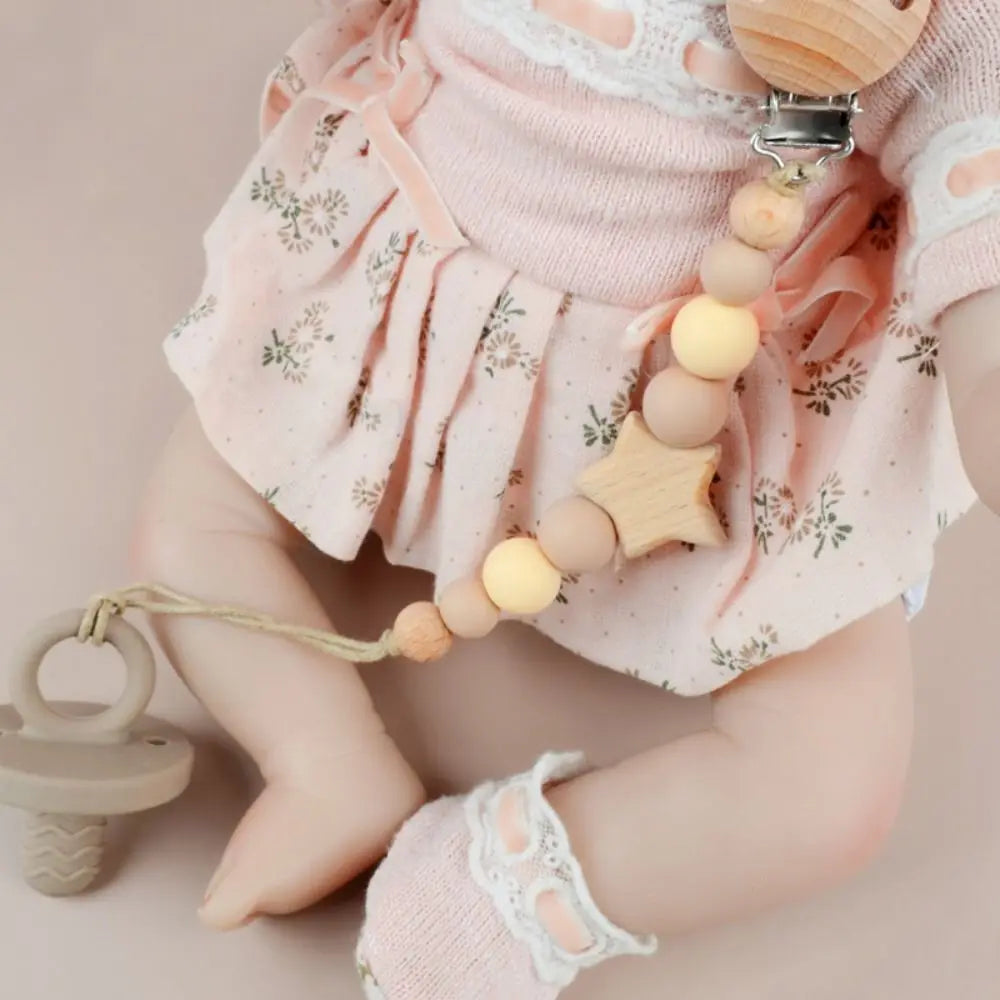 Wood Baby Pacifier Chain - PAMU8