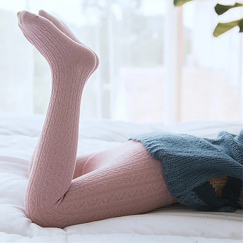 Baby Girl Tights Solid Cotton