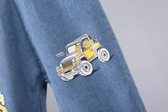 Cotton Car Print Boys Set