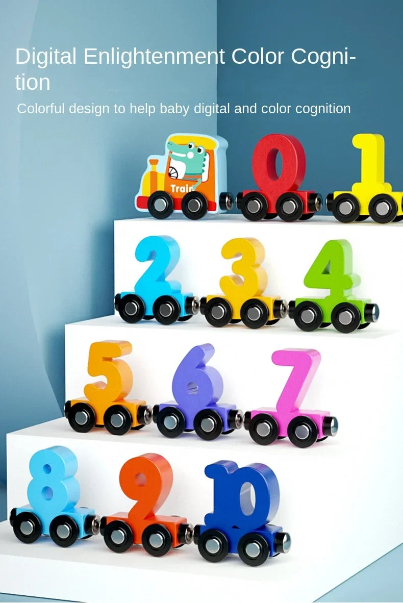Magnetic Digital Train Children's Educational Toys - PAMU8
