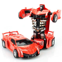 Mini 2-in-1 Transforming Robot Car Toy