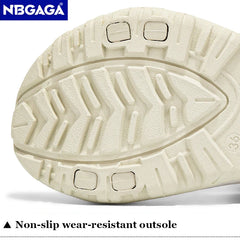 Women's Flat Beach Sandals, Casual Summer Slides