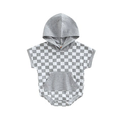 Checkerboard Print Baby Outfit