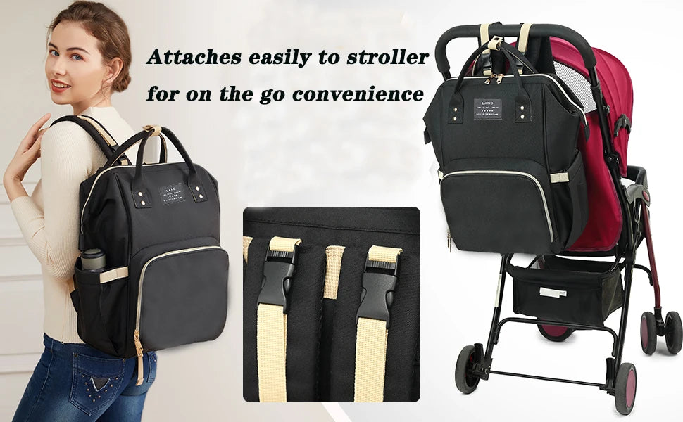 Backpack with Crib Bed & Diaper Bag