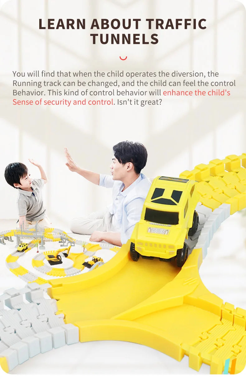 137-467pcs Baby Electric Track Toy