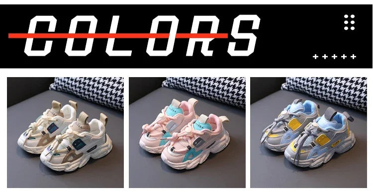 Spring Mesh Breathable Kids Sneakers