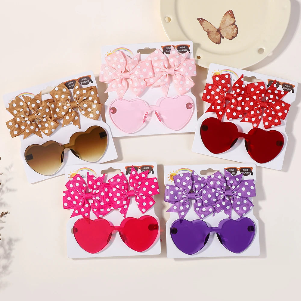Headwear sunglasses set