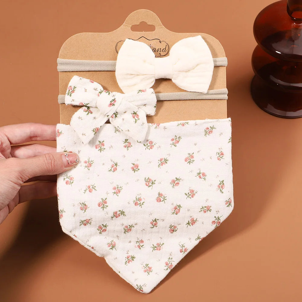 3Pcs BabyBibs with Bow