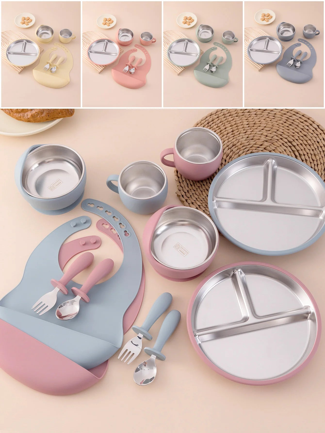 6PCS Detachable Dishes Set