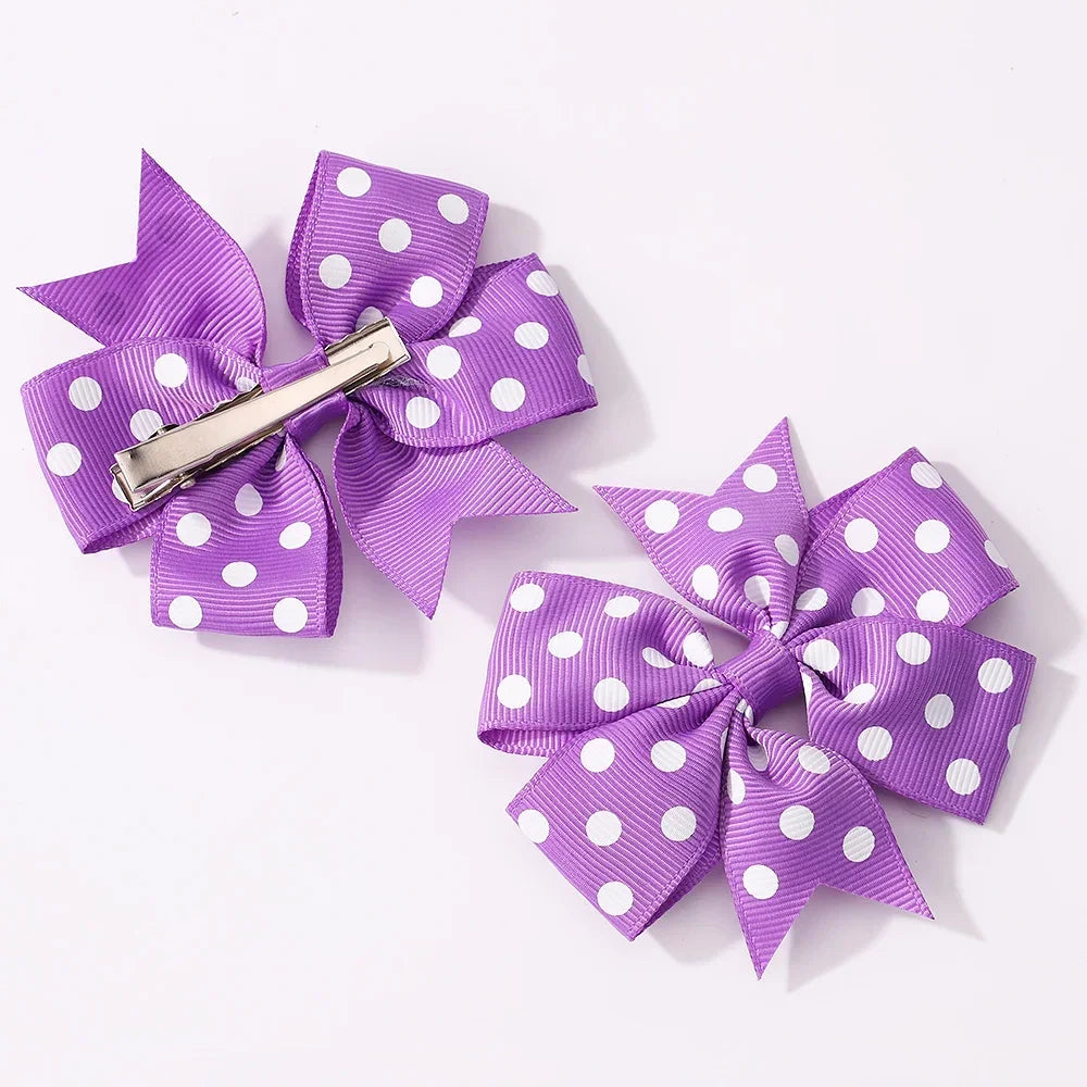 Dot Hairpins & Heart glasses