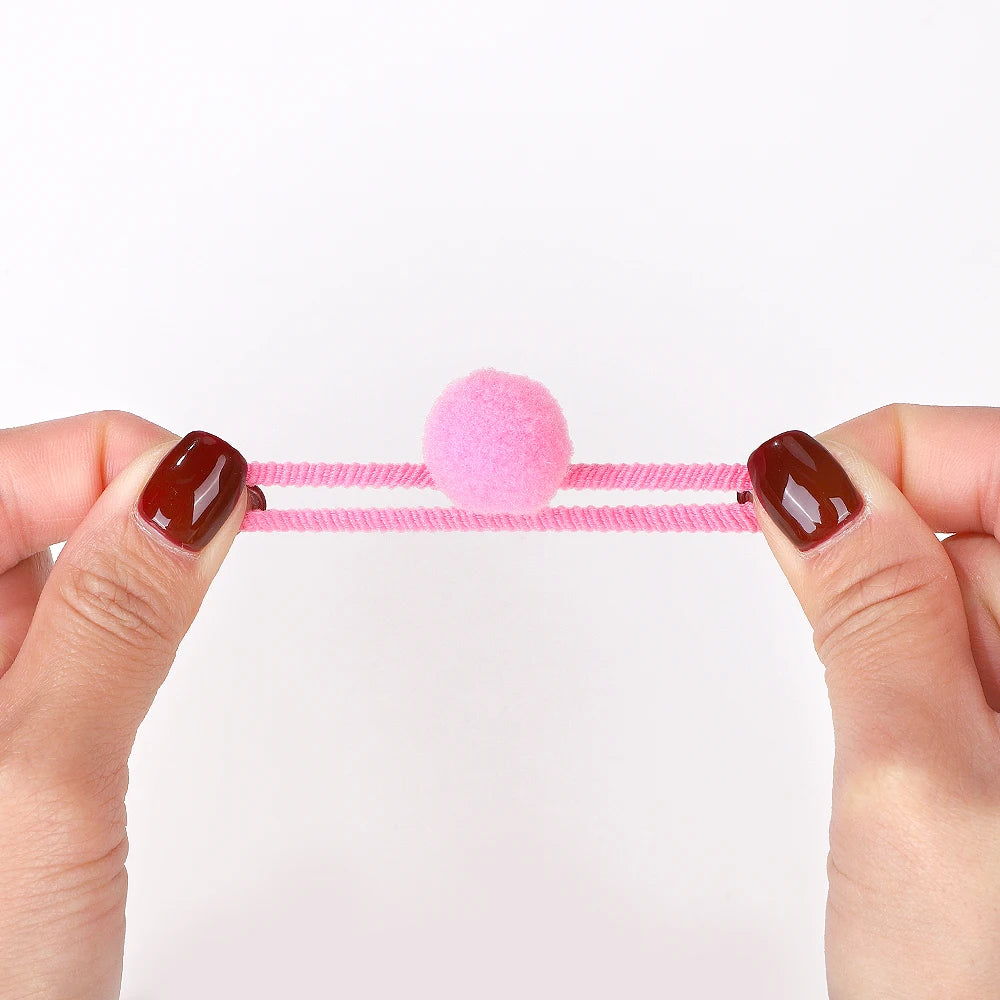 40Pcs Plush Elastic Rubber