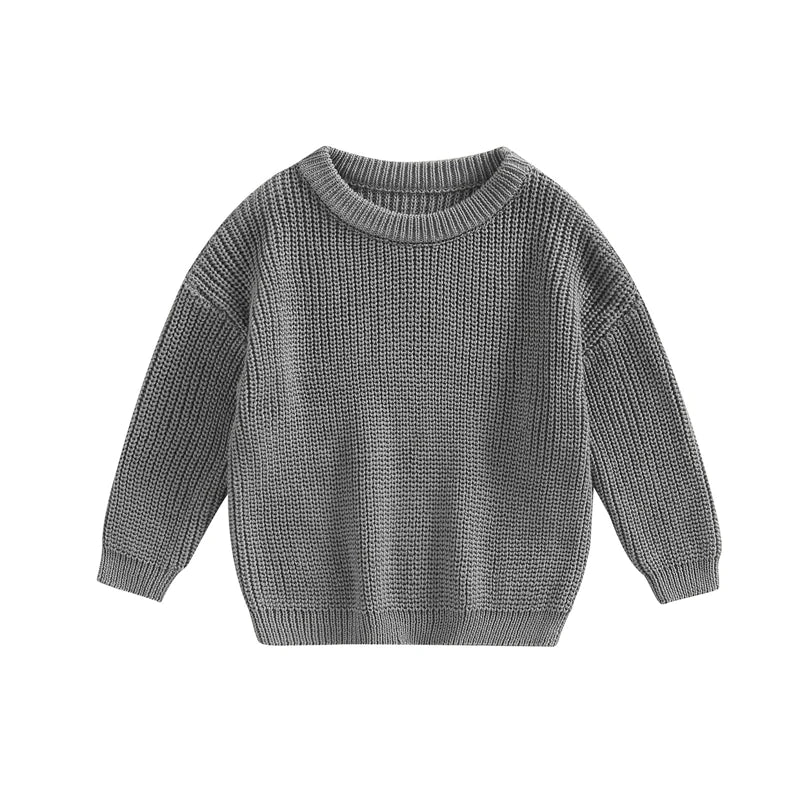 Newborn Knitwear Long Sleeve Cotton Pullover Tops - PAMU8