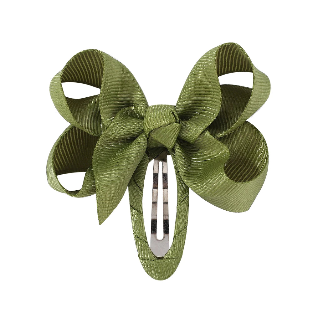 2Pcs Solid Bow Clips