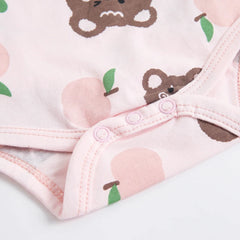 Baby Girls' Cotton Bodysuit, Short-Sleeve Newborn Top