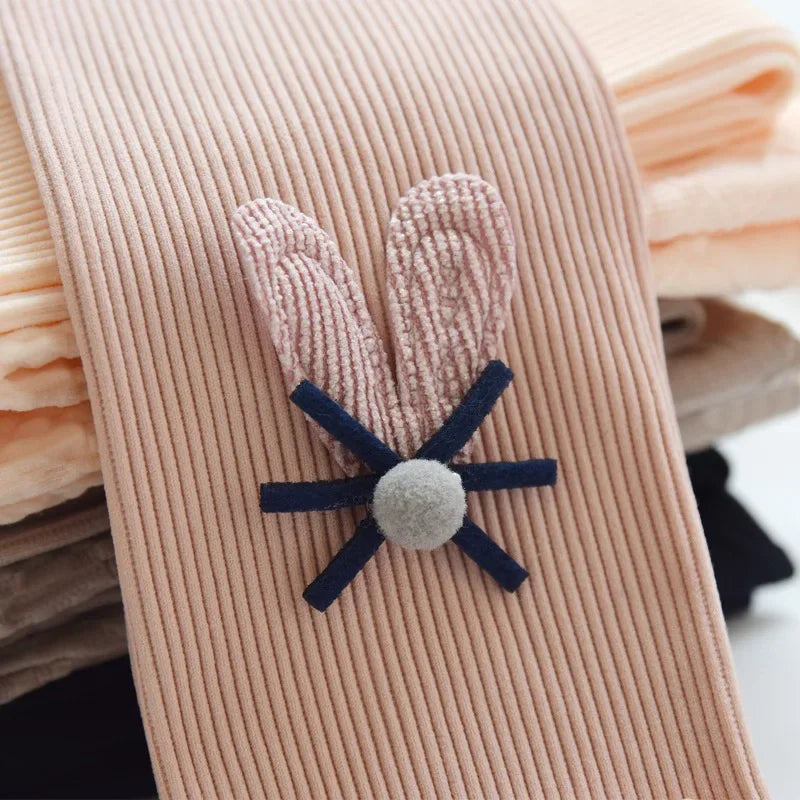 Girls Leggings Cotton Elastic Waist