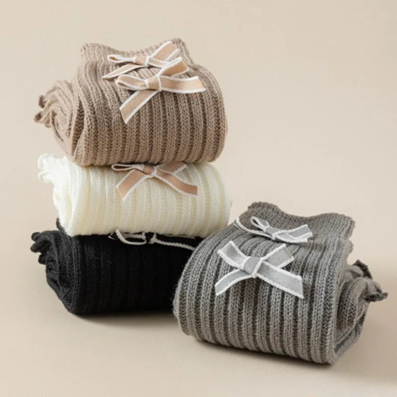 Soft Cotton Leg Warmers Knee Socks - PAMU8