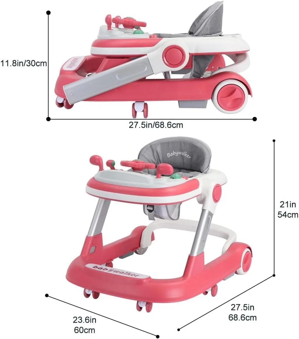 Baby Walker with Removable Feeding Tray