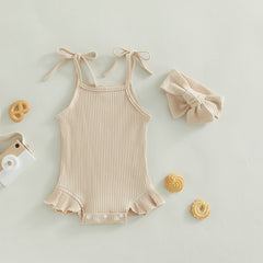 Tie-Up Strap Baby Outfit