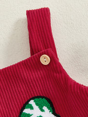 Embroidery Bow Christmas Bodysuit