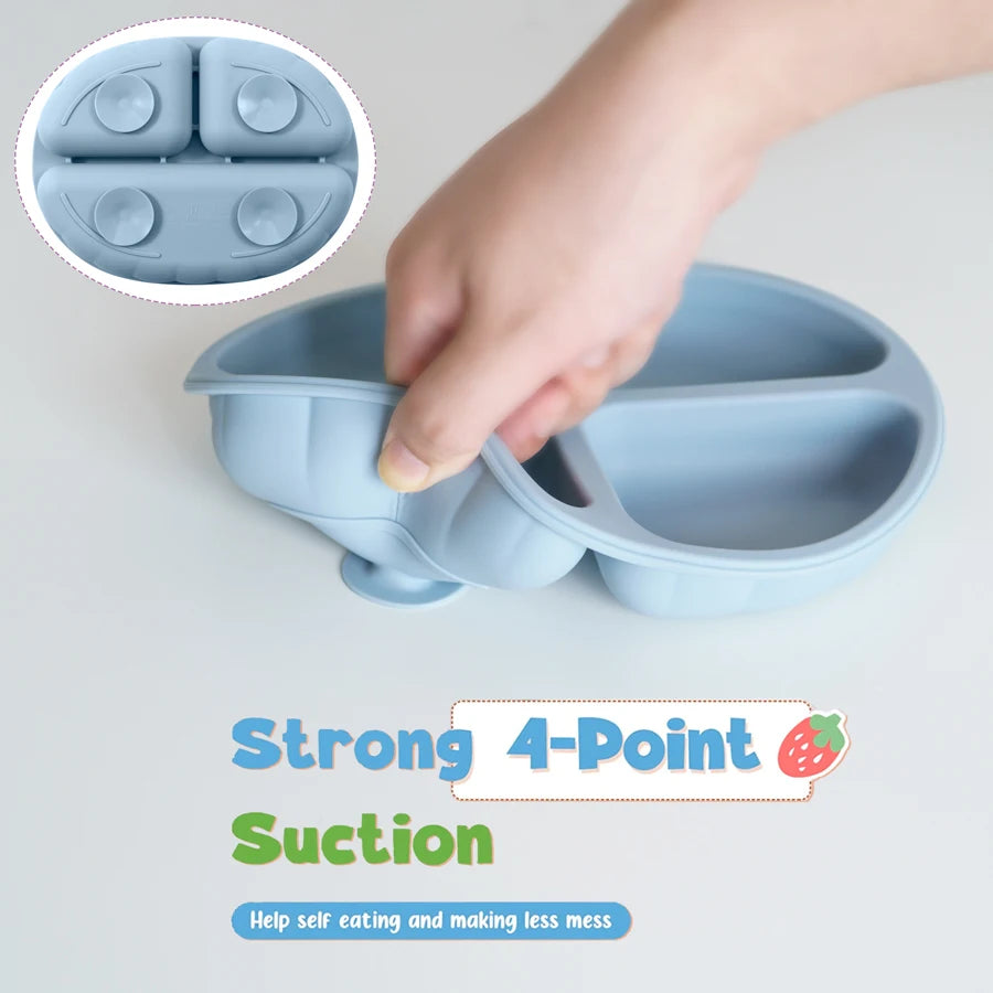 1PCS Baby Silicone Dishes