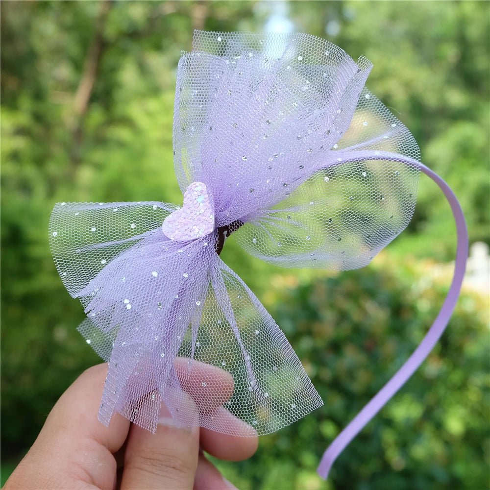 Girls Shiny Bows Hairband